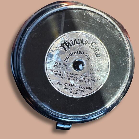 Vintage Thermo-Serv Gold Insulated Carafe – Mid-Century Modern Coffee Server - Picture 4 of 7